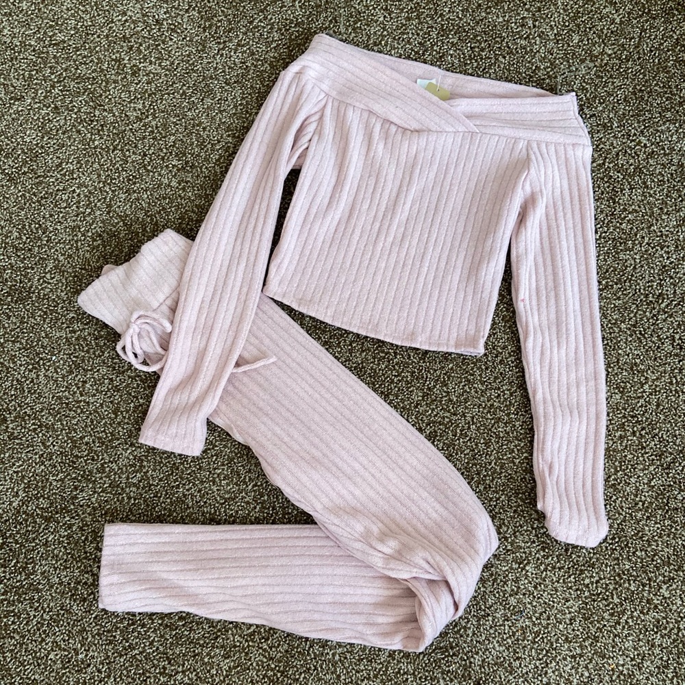 Crop Top and High waisted Legging set